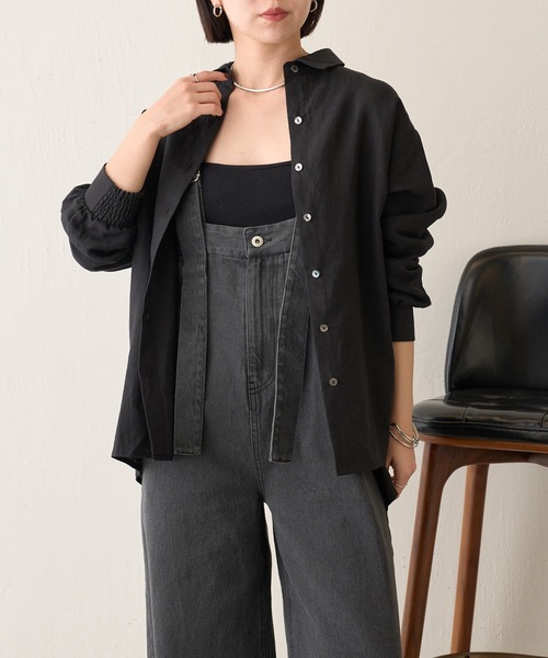 Jena espace merveilleux ブラウス シャツ ラミーバッククロス