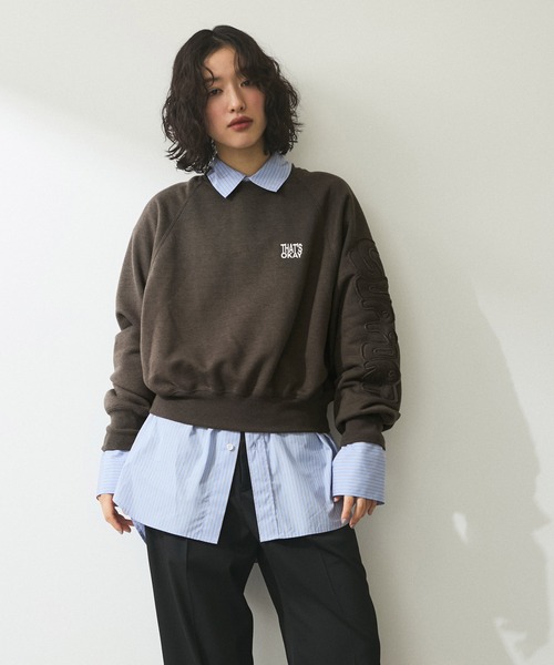 アダムエロペ　異素材スエット アダムエロペ異素材スエット