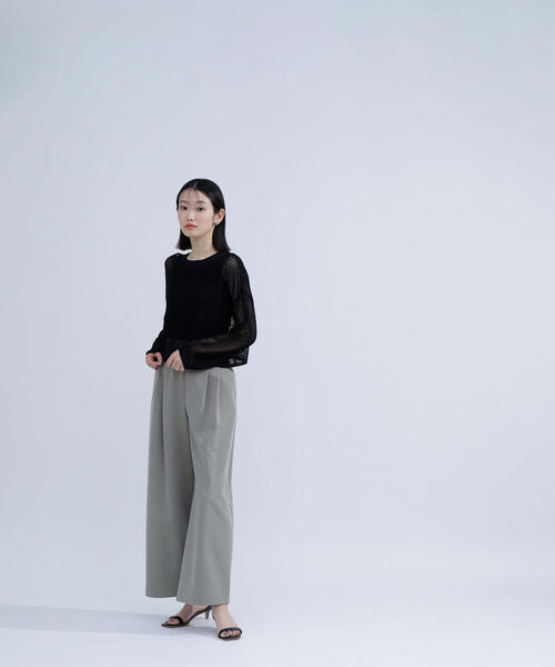 ニット セーター ウォッシャブルアメスリレイヤードニット レディース NATURAL BEAUTY BASIC ニット セーター アメスリレイヤード