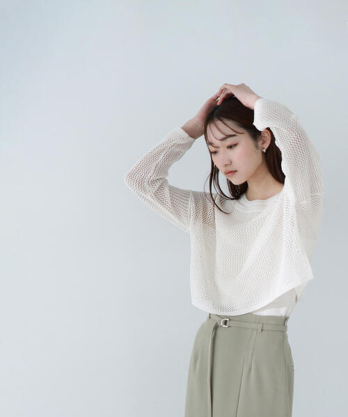 ニット セーター ウォッシャブルアメスリレイヤードニット レディース NATURAL BEAUTY BASIC ニット セーター アメスリレイヤード