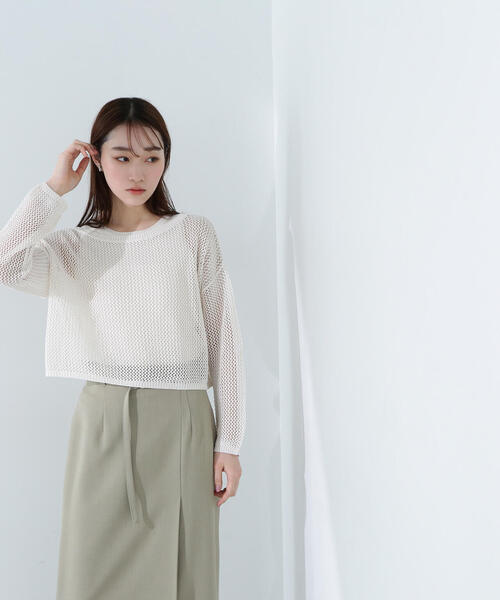 ニット セーター ウォッシャブルアメスリレイヤードニット レディース NATURAL BEAUTY BASIC ニット セーター アメスリレイヤード