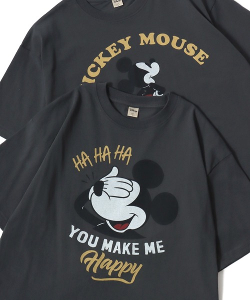 ディズニー Disney US公式商品 ミッキー Tシャツ サイズ 80 80s USA製 DISNEYディズニー ミッキー マウス コットンTシャツ 赤 L