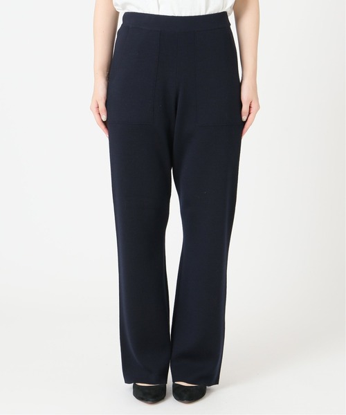 「SLOBE IENA」 イージーパンツ 40 ネイビー レディース_画像5