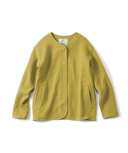 「Live in comfort」 ノーカラージャケット MEDIUM オートミール レディース_画像7