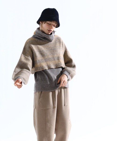 「Kelen」 タートルネックニット FREE ベージュ レディース_画像4