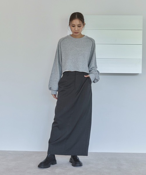 feepur スカート 「セットアップ可」スラックスナロースカート