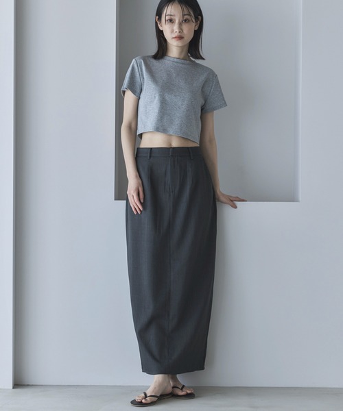 feepur スカート 「セットアップ可」スラックスナロースカート