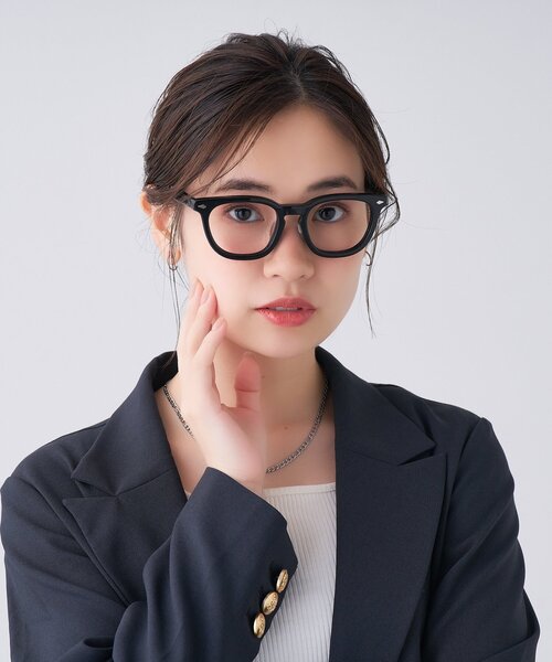 Zoff（ゾフ） 伊達メガネ メガネ 眼鏡 ウェリントン型 メガネ｜黒縁