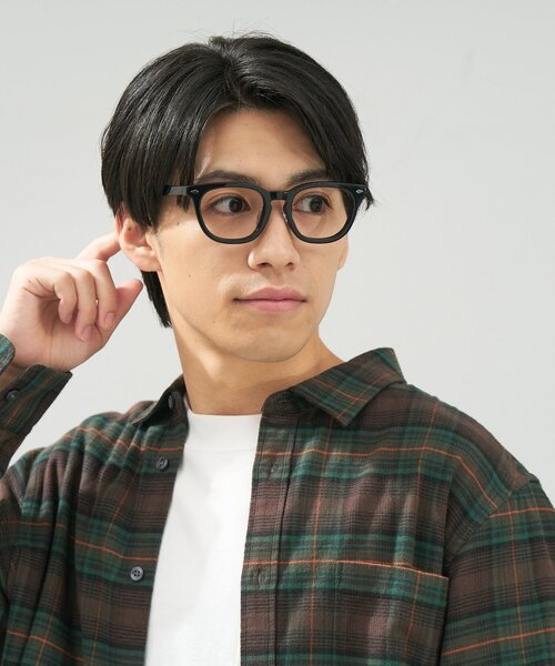zoff 丸みのあるウェリントン 度付き 黒縁メガネ フレーム Zoff（ゾフ） 伊達メガネ メガネ 眼鏡 ウェリントン型 メガネ｜黒縁