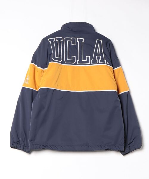 UCLA 刺繍ジップアップブルゾン M ネイビー レディース : ZOZOTOWN