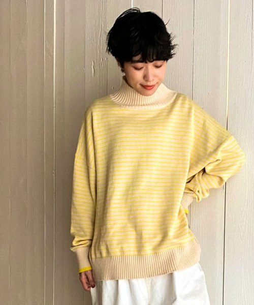 「JOURNAL STANDARD LUXE」 長袖ニット FREE イエロー レディース