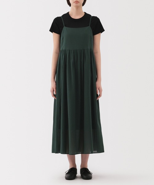 無印良品（MUJI） ワンピース 婦人 強撚ボイル キャミソールワンピース