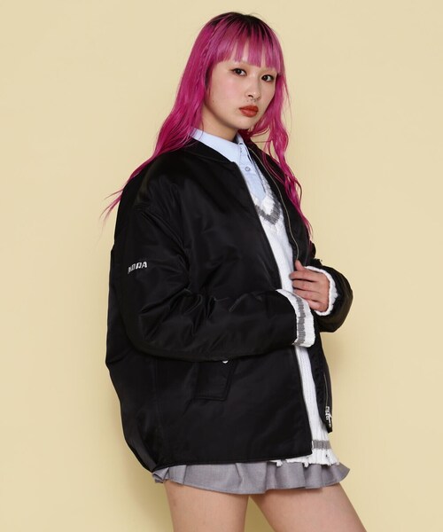 「NORA」 ブルゾン F グレー レディース_画像3