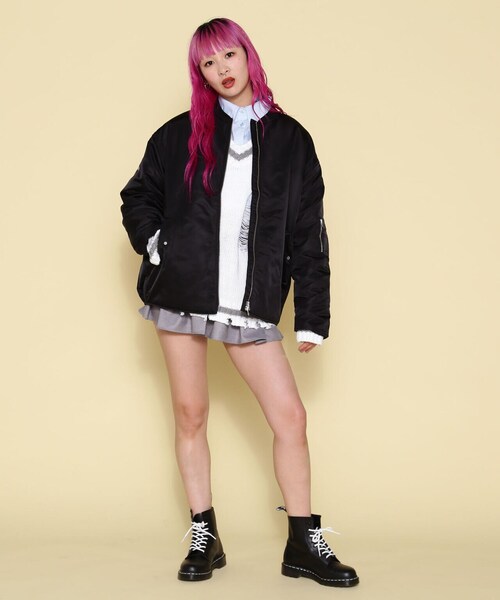 「NORA」 ブルゾン F グレー レディース_画像4