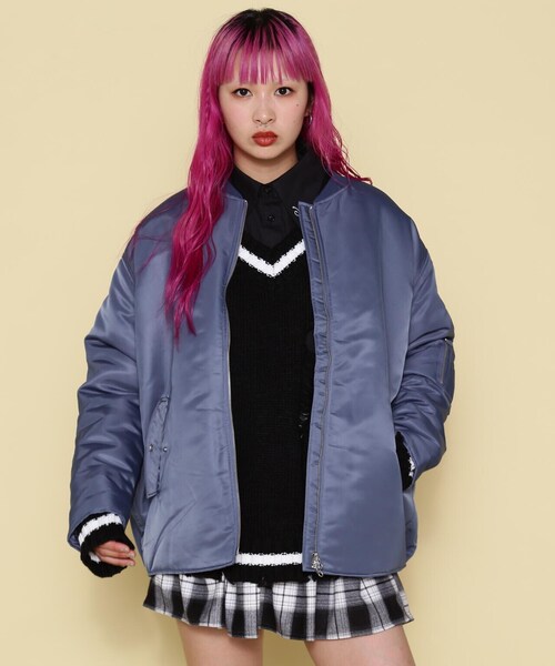 「NORA」 ブルゾン F グレー レディース_画像7