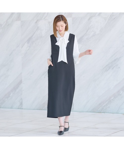 AOYAMA パーティードレス ジャンパースカート 「UVカット・接触冷感