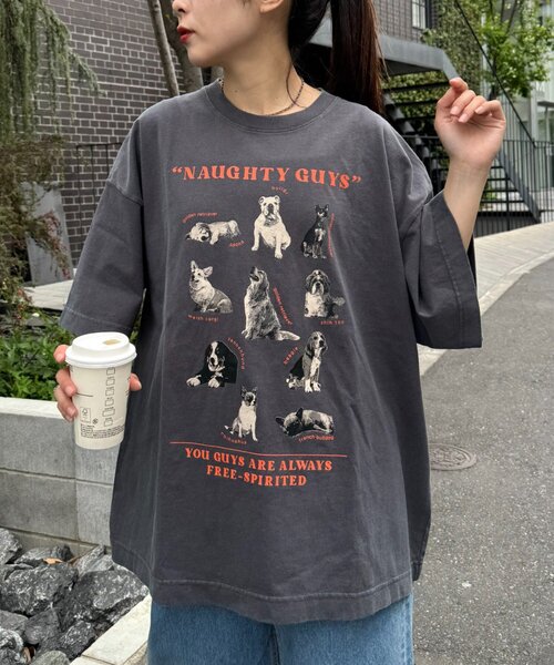 tシャツ 「SOUNDS GOOOOD」パウダー加工プリント＆刺繍TEE レディース メンズ