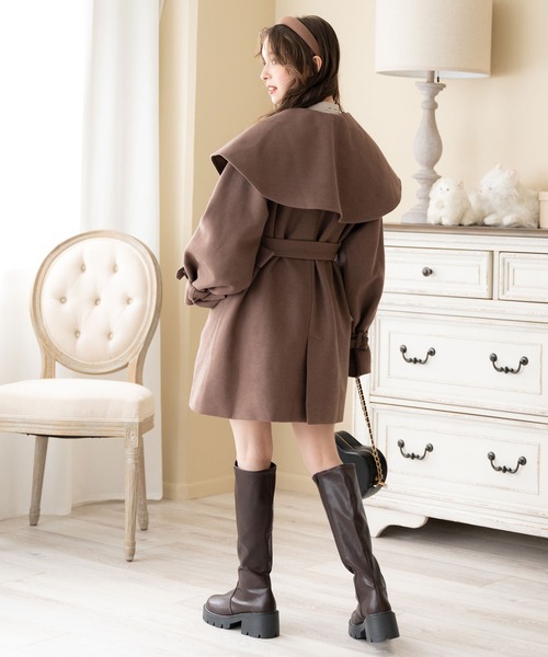 「DearMyLoveRose」 コート LARGE ブラウン レディース_画像9