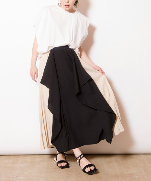 OSMOSIS☆プリーツ切替ティアードスカート OSMOSIS｜プリーツ切替ティアードスカート | Rakuten Fashion