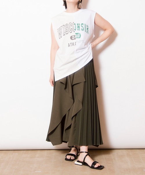 OSMOSIS☆プリーツ切替ティアードスカート OSMOSIS｜プリーツ切替ティアードスカート | Rakuten Fashion