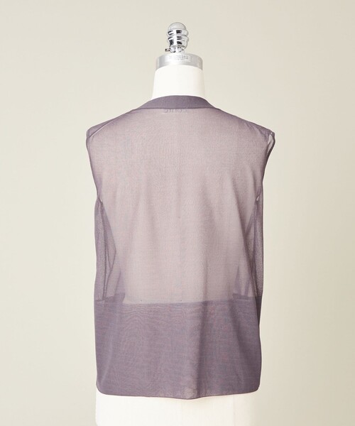 美品　conte リブ編み Vネック ニットベスト UNITED ARROWS｜<conte>シアー Vネックニットベスト | Rakuten