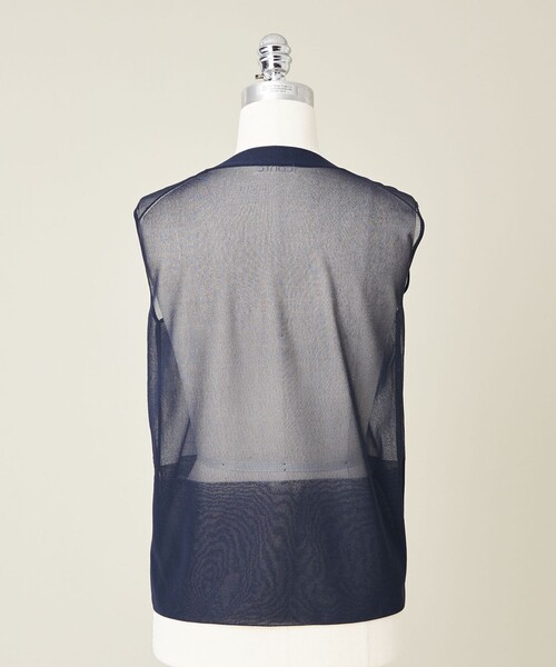 美品　conte リブ編み Vネック ニットベスト UNITED ARROWS｜<conte>シアー Vネックニットベスト | Rakuten