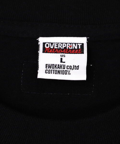 over print（オーバープリント） tシャツ overprint/オーバープリント