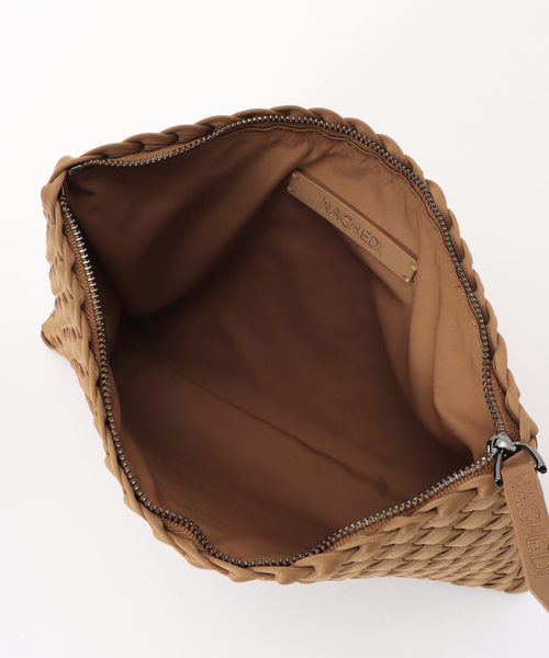 【Naghedi】Nomad Cocoaカラー ミディアム ショルダーバッグ Nomad Medium Hobo | Cocoa