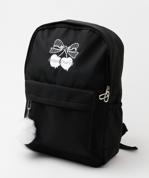 URBAN CHERRY（アーバンチェリー） リュック ポンポン付きチェリーロゴ