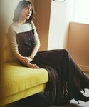 ロング スカート 「洗える」シアービエラ ギャ...の詳細画像4