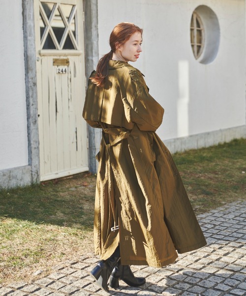 hinari（ヒナリ） トレンチコート MEDIUM ベージュ レディース