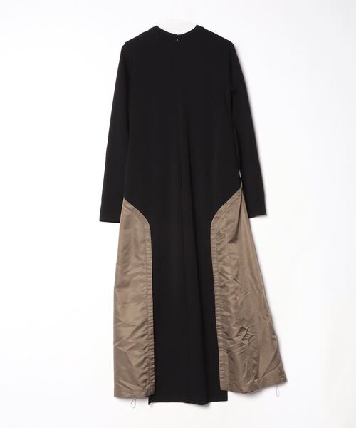 UN3D.　ニットワンピース　ジップアップ ブラック アンスリード 黒色　38 UN3D.（アンスリード）の「ジップネックニットワンピース（ワンピース