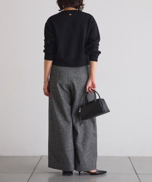 カーディガン スウェットライクスキッパーカーディガン/WEB限定