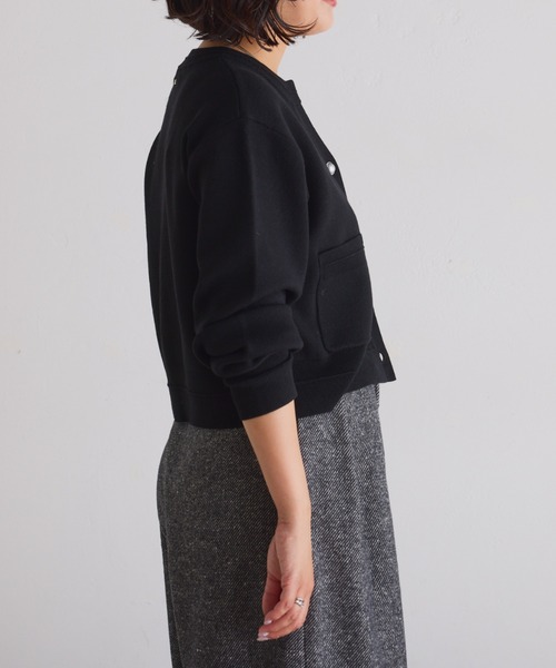 カーディガン スウェットライクスキッパーカーディガン/WEB限定
