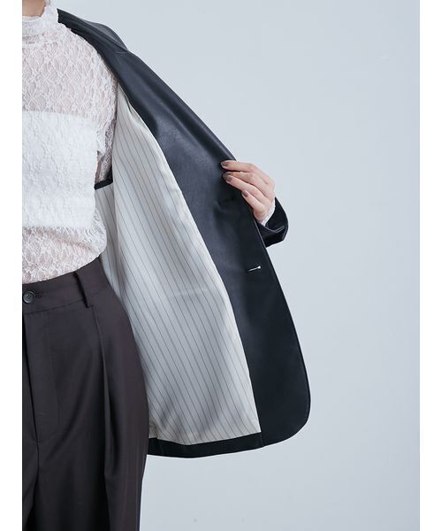 MIESROHE（ミースロエ）ヴィンテージライクシングル　ブラック38 ヴィンテージライクシングルJK(テーラードジャケット)｜アウター