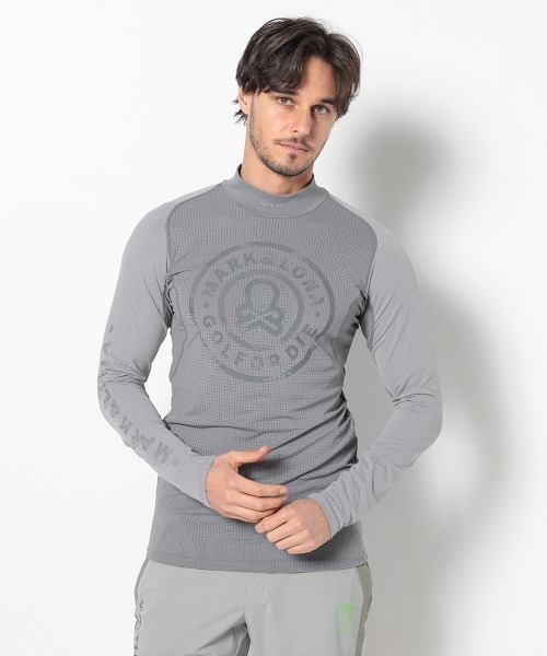 美品　MARK & LONA モックネックシャツ　グレーS MARK&LONA tシャツ Ever Technical Mock Neck Shirt | MEN
