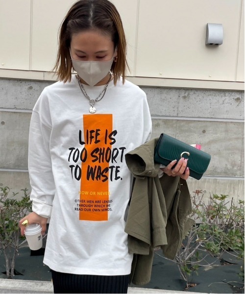 「feepur by saya」 長袖カットソー MEDIUM ホワイト レディース
