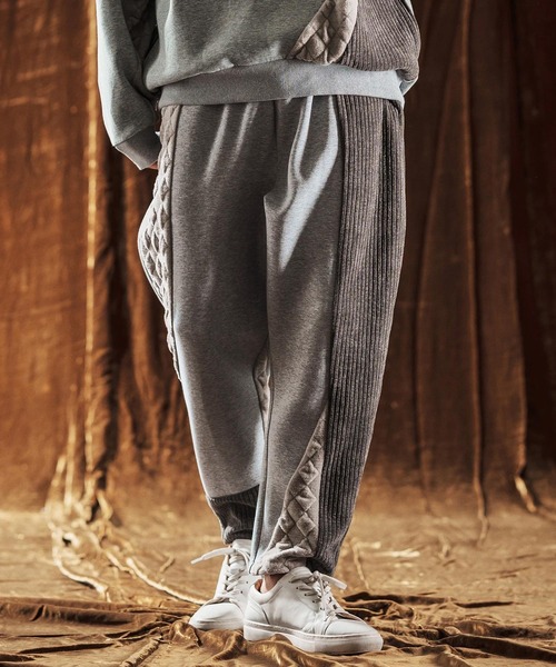 ANGENEHM（アンゲネーム） パンツ mp13979-Switching Design Pants