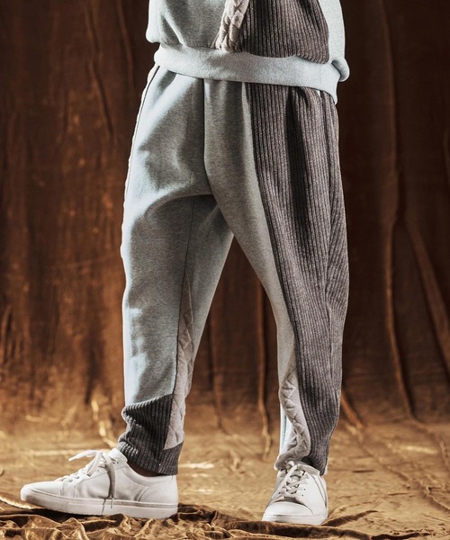 ANGENEHM（アンゲネーム） パンツ mp13979-Switching Design Pants