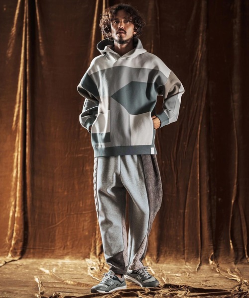 ANGENEHM（アンゲネーム） パンツ mp13979-Switching Design Pants