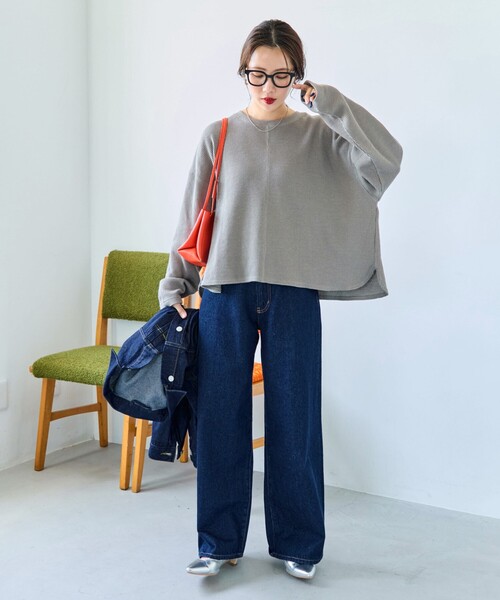 tシャツ 限定展開　ワッフル ショート ラウンド クルー ネック プルオーバー レディース | FREAK'S STORE | 24
