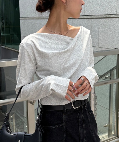 NOGLE tシャツ 「NOGLE/ノグル」2wayオフショルロンT レディース