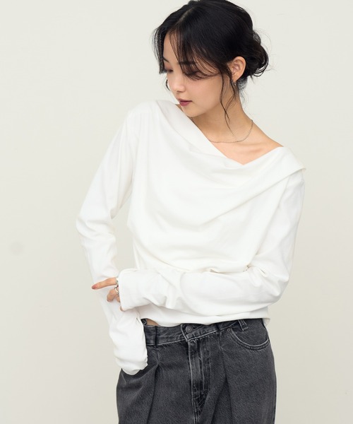 NOGLE tシャツ 「NOGLE/ノグル」2wayオフショルロンT レディース