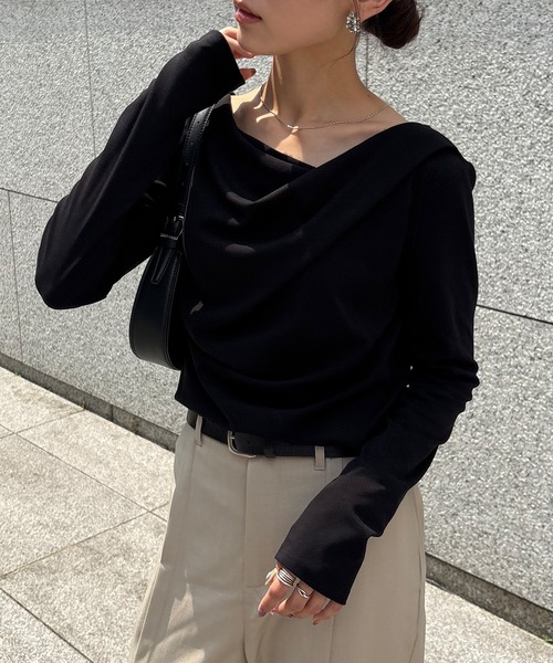NOGLE tシャツ 「NOGLE/ノグル」2wayオフショルロンT レディース