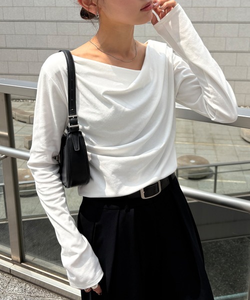 NOGLE tシャツ 「NOGLE/ノグル」2wayオフショルロンT レディース
