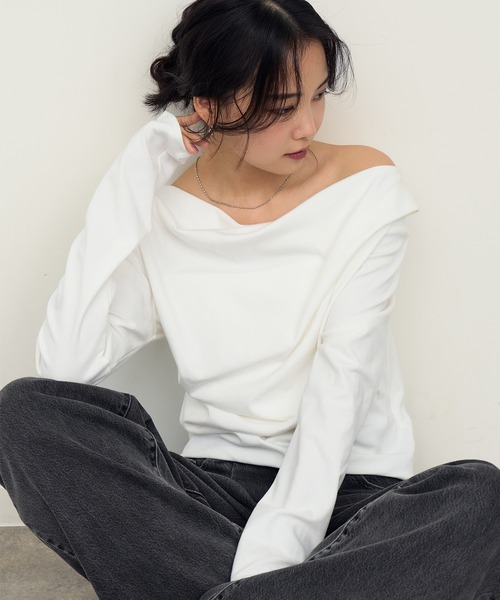 NOGLE tシャツ 「NOGLE/ノグル」2wayオフショルロンT レディース