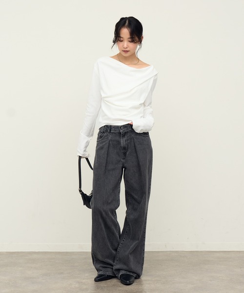 NOGLE tシャツ 「NOGLE/ノグル」2wayオフショルロンT レディース