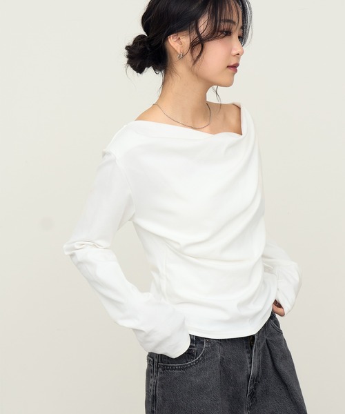 NOGLE tシャツ 「NOGLE/ノグル」2wayオフショルロンT レディース