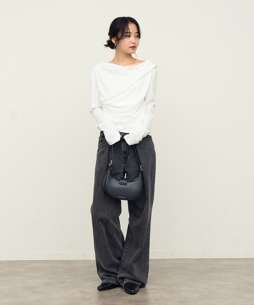 NOGLE tシャツ 「NOGLE/ノグル」2wayオフショルロンT レディース