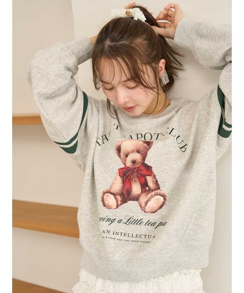 SNIDEL HOME パジャマ ルームウェア Bearスウェットプルオーバー